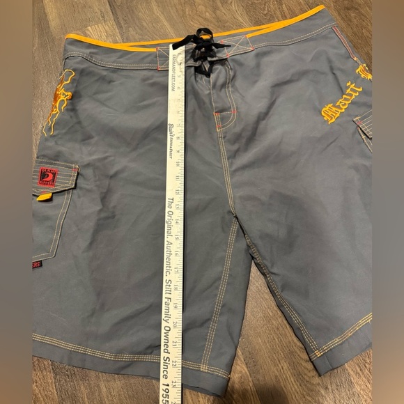 Maui Rippers HAWAIIAN OCTO TAKO FISHING Tactical Board Shorts Size 42 - Picture 4 of 11